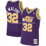 Maillot Utah Jazz Karl Malone NO 32 Mitchell & Ness 1991-92 volet